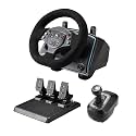 DOYO Racing Wheel, 1080° Degree Gaming Steering Wheel with Pedals and Shifter, Vibration Feedback, Paddle Shifters, Xbox Steering Wheel for PC, Xbox One, Xbox Series X/S, PS4, PS3, Switch