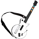 DOYO Wireless Wii Guitar Hero Controller with Strap - White