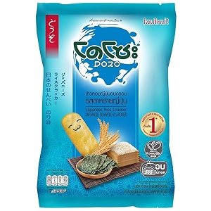 dozo japanese rice cracker chocolate flavour chocolate biscuit pack of 1 seaweed