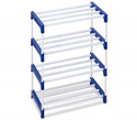 Dozzer Book Shelf Plastic Open Book Shelf (Finish Color - Blue, DIY(Do-It-Yourself))