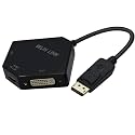 DP to HDMI VGA DVI Adapter Displayport to HDMI 4K Adapter 3 in 1 Display Port to HDMI VGA DVI Converter Male to Female Gold-Plated (Diamond Shaped)… (Diamond Shaped)
