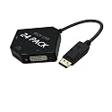 DP to HDMI VGA DVI Adapter Displayport to HDMI 4K Adapter 3 in 1 Display Port to HDMI VGA DVI Converter Male to Female Gold-Plated (Diamond Shaped x 24PACK)