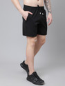 DPassion Solid Men Black Regular Shorts