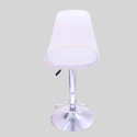DPI Modern Height Adjustable 360° Revolving Bar Stool | Kitchen Chair | Office Chair Metal Bar Stool (Finish Color - White, DIY(Do-It-Yourself))