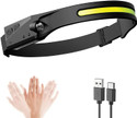 DPM 77W 5 Light Modes Waterproof LED Rechargeable Headlamp 1200MAH BATTERY 6 hrs Bulb Emergency Light (MULTICOLUR)