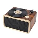 Dpofirs Retro Speaker Superior Vintage Sound Portable Outdoor Warm Yellow Light Wooden Home