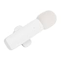 Dpofirs Wireless Lavalier Microphone, UltraLow Delay Noise Reduction for Video Recording, Interview, Podcast, Vlogging, Long Battery Life for Smartphones (White)
