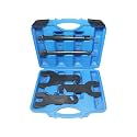 DPTOOL 9Pcs Pneumatic Fan Clutch Wrench Set, 43300 Fan Clutch Removal Tool Kit Compatible with Ford GM Chrysler Jeep Dodge Ram for Removing and Installing Auto Clutch Fans