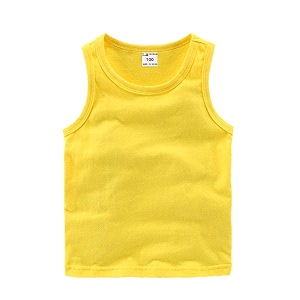 dqcute toddler baby boys girls solid tank tops t-shirts undershirts cotton summer sleeveless vest