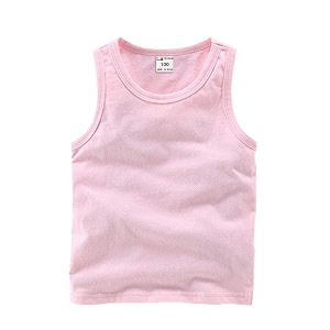 dqcute toddler baby boys girls solid tank tops t-shirts undershirts cotton summer sleeveless vest