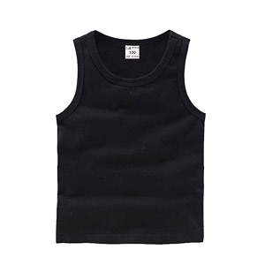 dqcute toddler baby boys girls solid tank tops t-shirts undershirts cotton summer sleeveless vest