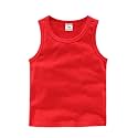 DQCUTE Toddler Baby Boys Girls Solid Tank Tops T-Shirts Undershirts Cotton Summer Sleeveless Vest