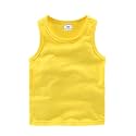 DQCUTE Toddler Baby Boys Girls Solid Tank Tops T-Shirts Undershirts Cotton Summer Sleeveless Vest