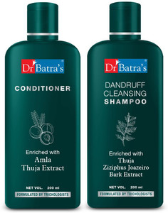 dr batras dandruff cleasing shampoo  amla condtioner 2 items in the set