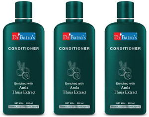 dr batras amla enriched frizz control conditioner smooth shiny  nourished hair 600 ml