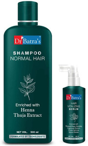 dr batras hair vitalizing serum 125 ml and normal shampoo - 500 ml 2 items in the set