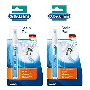 dr beckmann stain remover pen 9ml  effective pocket-size stain remover  quick handy and easy to use  pack of 2