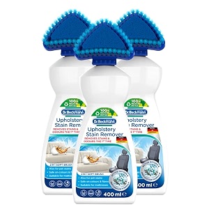 dr beckmann upholstery stain remover400mlremoves even stubborn stainsampodours from sofacouchcar seatsoffice chairsmattressesampmorewith applicator brushsofa cleanerpack of 3