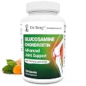 Dr. Berg Glucosamine Chondroitin MSM Turmeric & Boswellia - Advanced Joint Support Supplement with 1500 mg Glucosamine Sulfate - Includes 120 Capsules