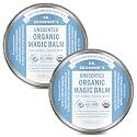 Dr. Bronner's - Organic Magic Balm - Baby Unscented, Made with Organic Beeswax &amp; Hemp Oil, Moisturizes &amp; Soothes Hands, Face &amp; Body (2 oz, 2-Pack)