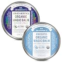 Dr. Bronner's - Organic Magic Balm (2 oz Variety Pack) Arnica-Menthol &amp; Baby Unscented - Made with Organic Beeswax &amp; Hemp Oil, Moisturizes and Soothes Hands, Face &amp; Body | 2 Count