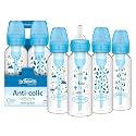Dr. Brown's Anti-Colic Options+ Narrow Baby Bottle, Blue Nature, 4-Pack