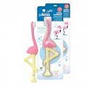 Dr. Brown's Baby and Toddler Toothbrush, Flamingo 2-Pack, 1-4 Years