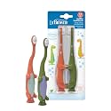 Dr. Brown's Baby and Toddler Toothbrush,Green and Orange Dinosaur,1-4 Years,2 Count (Pack of 12)