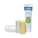 Dr. Brown's Finger Toothbrush and Toothpaste Set, Gray & Yellow, 2-Pack