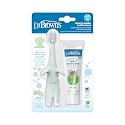 Dr. Brown's Infant-to-Toddler Toothbrush and Toothpaste Set, Mint Elephant