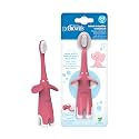 Dr. Brown's Infant-to-Toddler Toothbrush, Elephant, Pink, 0-3 Years, 1 Count (Pack of 12)