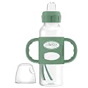 Dr. Brown's Narrow Sippy Spout Bottle with Handles, Green, 1-Pack