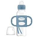 Dr. Brown's Milestones Narrow Sippy Spout Bottle with Handles, Blue, 1-Pack