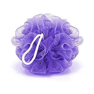 dr care super soft bath sponge fluffy puffy loofah purple