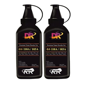 w1112a  110a103a ultra dark toner powder for 110a toner cartridge compatible with samsung laser 108 108a 108w 136 136a 136w 136nw 138 138pnw 138fnw printer pack of 2 100gm