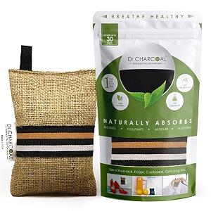 dr charcoal fridge deodorizer keeps your refrigerator and freezer fresh dry and odor free for 1 year 75gm long lasting charcoal bag  more powerful than baking soda to remove bad smell