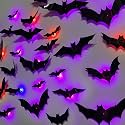 DR.DUDU 36 Pack Halloween Bats Wall Decor Halloween Decorations Indoor