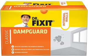 dr fixit dampguard classic dampproof coating for internal walls and rcc water tanks - 1kg crack filler 01 kg