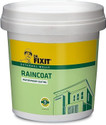 Dr. Fixit Raincoat WPC, Waterproof Coating, External wall waterproofing, Coating, No dilution, 1 Litre, Single Coat Application, Elastomeric, 5 years waterproofing, Base coat, Brush, Roller Crack Filler (1 L)