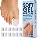 Dr. Frederick's Original Soft Gel Toe Caps, White, Medium, 12 ct