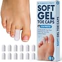 Dr. Frederick's Original Soft Gel Toe Caps, White, Small, 12 ct
