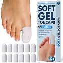 Dr. Frederick's Original Soft Gel Toe Caps, White, Large, 12 ct