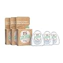 Dr. Ginger’s White Charcoal Dental Floss with Coconut Oil, 32 yd, 3 Pack
