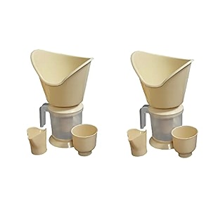 drhealth happy family 3 in 1 steamer steam inhaler for cold amp cough soothes balm effect steam vaporizer beige pack of 2