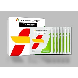 dr howard39s way diet  mango food replacement weight loss amp management  healthy meal replacement  essential 13 vitamins amp 14 minerals  less than 200 calories per meal pack of 7 each 50 grams