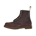 Dr. Martens Unisex 1460 Crazy Horse Leather 8 Eye Boot, Dark Brown, 6 Women/5 Men