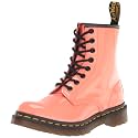 Dr. Martens Women's 1460 W Patent Leather 8 Eye Boot, Coral, 11