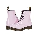 Dr. Martens Women's Lace Boot, Pale Pink Patent Lamper, 7