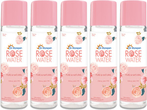 dr morepen 100 pure rose water face toner herbal natural toner for glowing skin  pore tightening men  women pack of 5 men  women