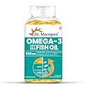 DR. MOREPEN Omega 3 Fish Oil 500mg with 300mg EPA &amp; DHA | High Potency Fish Oil 60 Softgels (Pack of 1)